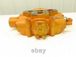Valve de commande directionnelle hydraulique monobloc Hydreco à 1 tiroir, 3 positions, pour levage de chargeuse