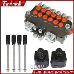 Valve de commande directionnelle hydraulique pour pelle rétro 21 GPM, 6 tiroirs, avec 2 joysticks