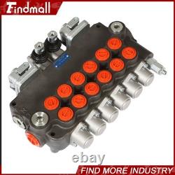 Valve de commande directionnelle hydraulique pour pelle rétro 21 GPM, 6 tiroirs, avec 2 joysticks