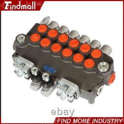 Valve de commande directionnelle hydraulique pour pelle rétro 21 GPM, 6 tiroirs, avec 2 joysticks