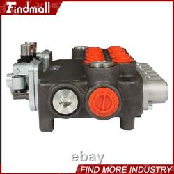 Valve de commande directionnelle hydraulique pour pelle rétro 21 GPM, 6 tiroirs, avec 2 joysticks