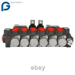 Valve de commande directionnelle hydraulique pour pelle rétro avec 2 joysticks, 6 tiroirs, 11 GPM, neuf