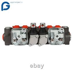 Valve de commande directionnelle hydraulique pour pelle rétro avec 2 joysticks, 6 tiroirs, 11 GPM, neuf