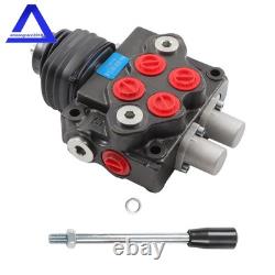 Valve de commande directionnelle pour chargeuse à joystick hydraulique LV22RFSTKAB à 2 tiroirs 10 GPM