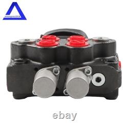 Valve de commande directionnelle pour chargeuse à joystick hydraulique LV22RFSTKAB à 2 tiroirs 10 GPM