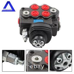 Valve de commande directionnelle pour chargeuse à joystick hydraulique LV22RFSTKAB à 2 tiroirs 10 GPM