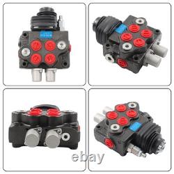 Valve de commande directionnelle pour chargeuse hydraulique LV22RFSTKAB avec joystick noir