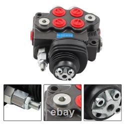 Valve de commande directionnelle pour chargeuse hydraulique LV22RFSTKAB avec joystick noir