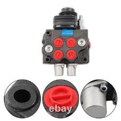 Valve de commande directionnelle pour chargeuse hydraulique LV22RFSTKAB avec joystick noir
