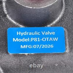 Valve de commande directionnelle pour fendeuse de bûches hydraulique 21 GPM 3625 PSI avec retour automatique