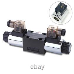 Valve de commande directionnelle, solénoïde de commande directionnelle hydraulique de remplacement 4 voies