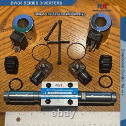 Valve de commande directionnelle, solénoïde de commande directionnelle hydraulique de remplacement 4 voies