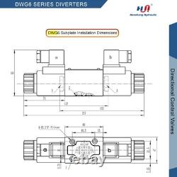 Valve de commande directionnelle, solénoïde de commande directionnelle hydraulique de remplacement 4 voies