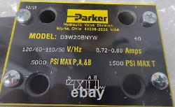 Valve de commande directionnelle/solenoïde hydraulique Parker D3W20BNYW 110/120V, 2 voies, 110