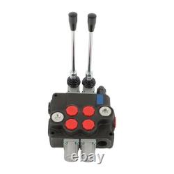Valve de commande hydraulique à 2 tiroirs, 32 GPM, 3600 PSI, centre ouvert