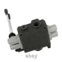 Valve de commande hydraulique à 2 tiroirs, 32 GPM, 3600 PSI, centre ouvert