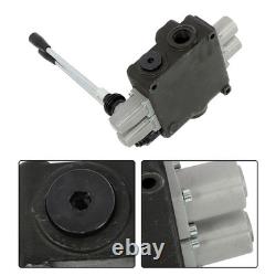 Valve de commande hydraulique à 2 tiroirs, 32 GPM, 3600 PSI, centre ouvert