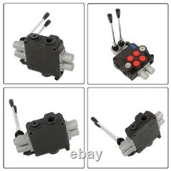 Valve de commande hydraulique à 2 tiroirs, 32 GPM, 3600 PSI, centre ouvert