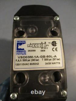 Valve directionnelle hydraulique Continental Hydraulics 120 V CA VSD03M-1A-GB-60L-A