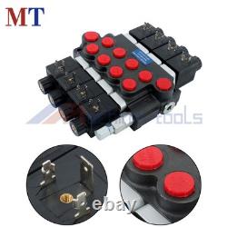 Valve directionnelle hydraulique à 4 tiroirs 13 GPM 12 V CC 3600 PSI Kit