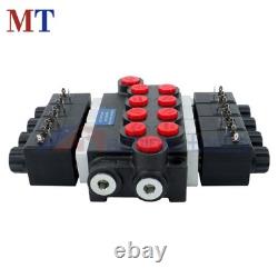 Valve directionnelle hydraulique à 4 tiroirs 13 GPM 12 V CC 3600 PSI Kit