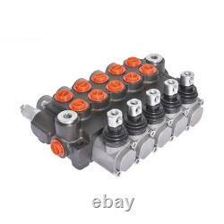 Valve directionnelle hydraulique à 5 tiroirs, 11 GPM, ports SAE, 3625 PSI, pour tracteurs et chargeuses