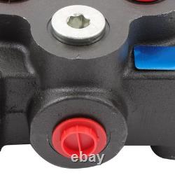 Valve hydraulique directionnelle à 3 tiroirs 25 GPM 3000 PSI 1/2 BSPP double effet