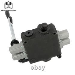 Valve hydraulique directionnelle manuelle 2 tiroirs 32 GPM 3600 PSI Valve hydraulique directionnelle manuelle 2 tiroirs 32 GPM 3600 PSI