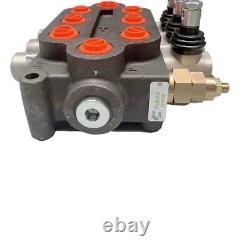 Van 3 Spool Hydraulic Directional Control Valve 25gpm 3000PSI Double Acting Cylinder