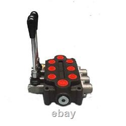 Van 3 Spool Hydraulic Directional Control Valve 25gpm 3000PSI Double Acting Cylinder