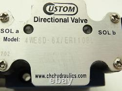 Van Custom 4WE6D-6X / ER110BL Valve directionnelle à solénoïde hydraulique 110V