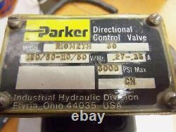 Vanne De Commande Directionnelle Hydraulique Parker 3000 Psi 120/60-110/50 V R10m2yh
