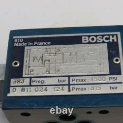 Vanne Directionnelle Hydraulique Bosch 0811024124 24VDC 4/2 Voies