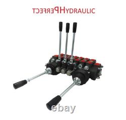 Vanne Directionnelle Hydraulique à 7 Banques pour Remorque de Grue Forestière 90L 2xJoysticks