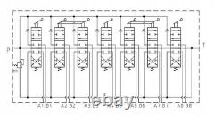 Vanne Directionnelle Hydraulique à 7 Banques pour Remorque de Grue Forestière 90L 2xJoysticks