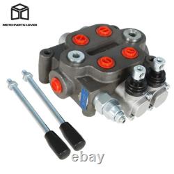 Vanne de Contrôle Directionnel Hydraulique 25 GPM, 3000 PSI, BSPP 2 Voies