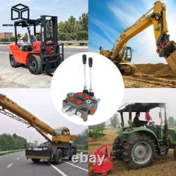 Vanne de Contrôle Directionnel Hydraulique 25 GPM, 3000 PSI, BSPP 2 Voies