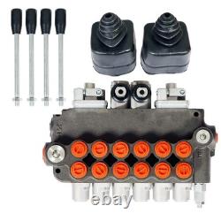 Vanne de Contrôle Directionnel Hydraulique 6 Éléments 21GPM 2 Manettes 3625PSI Ports SAE