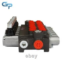 Vanne de Contrôle Directionnel Hydraulique 7 Spools 3600PSI 13GPM + Bouchon de Conversion