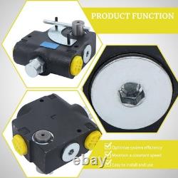 Vanne de commande directionnelle 0-30 GPM 3/4 NPT vanne hydraulique à actionnement 500-3000 PSI