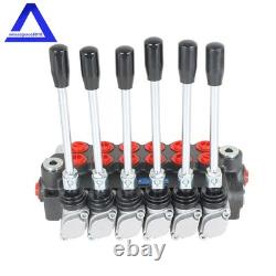 Vanne de commande directionnelle hydraulique 6 tiroirs 11 GPM 3600 PSI réglable + conversion