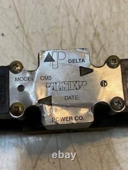Vanne de commande directionnelle hydraulique Power Co. Delta APE modèle CM3