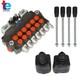 Vanne De Commande Directionnelle Hydraulique Sae &agrave; 6 Tiroirs, 21 Gpm, 3625 Psi, Avec 2 Joysticks