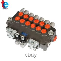 Vanne de commande directionnelle hydraulique SAE à 6 tiroirs, 21 GPM, 3625 PSI, avec 2 joysticks