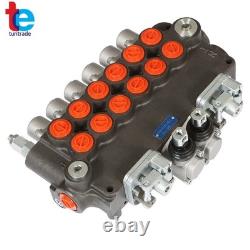 Vanne de commande directionnelle hydraulique SAE à 6 tiroirs, 21 GPM, 3625 PSI, avec 2 joysticks