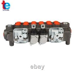 Vanne de commande directionnelle hydraulique SAE à 6 tiroirs, 21 GPM, 3625 PSI, avec 2 joysticks
