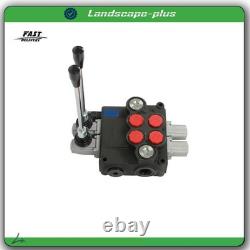 Vanne de commande directionnelle hydraulique à 2 tiroirs, centre ouvert, 32 GPM, 3600 PSI, neuve