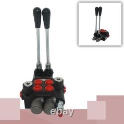 Vanne de commande directionnelle hydraulique à 2 tiroirs, vanne d’inversion, 13 GPM