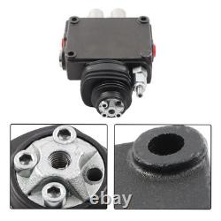 Vanne de commande directionnelle hydraulique à joystick 2 tiroirs 10 GPM 4000 PSI LV22RFSTKAB
