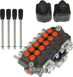 Vanne de commande directionnelle hydraulique de rétrocharge à 6 bobines, 21GPM avec joysticks/conversion